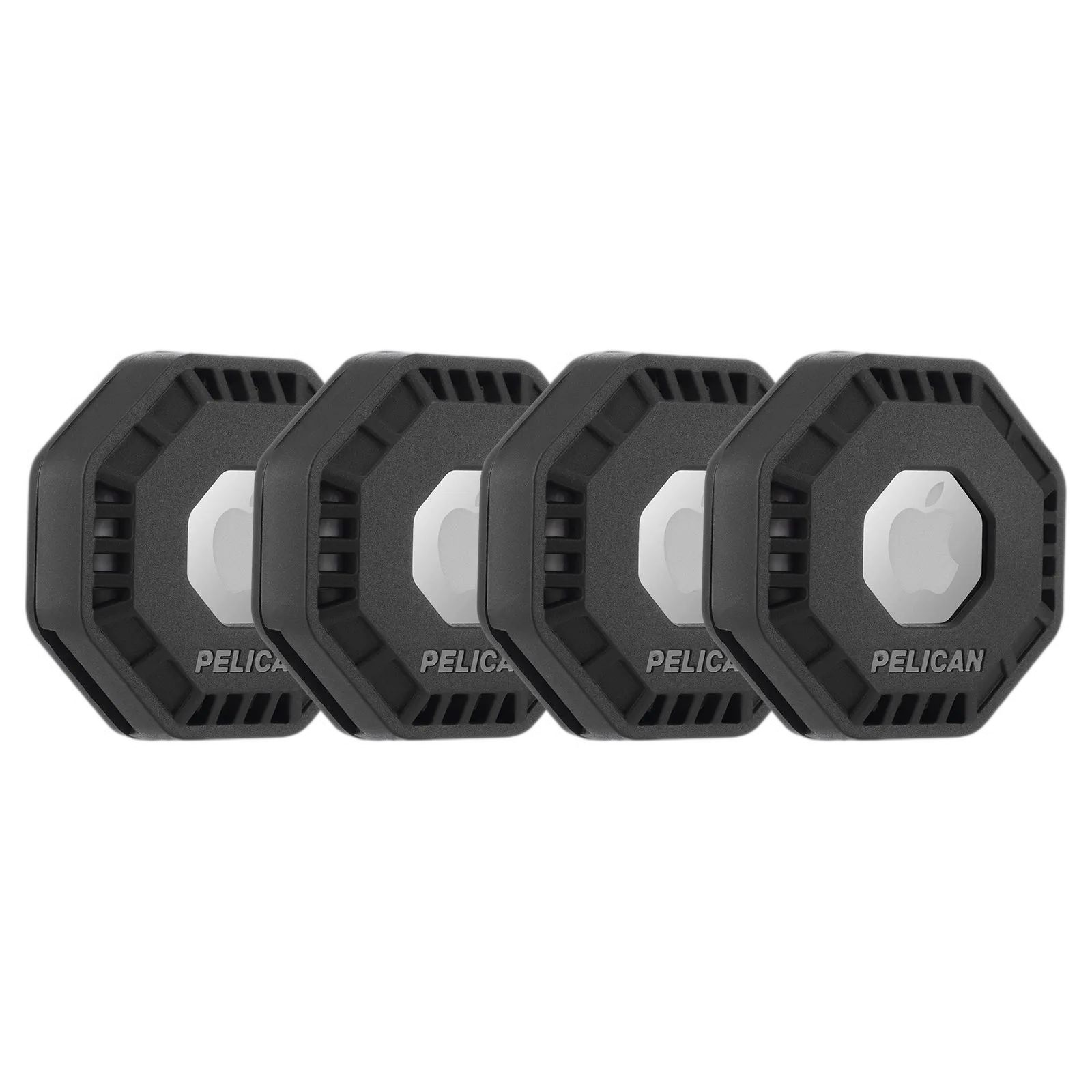 4 Pack Pelican Adventurer AirTag Sticker Mount 4 (Black)