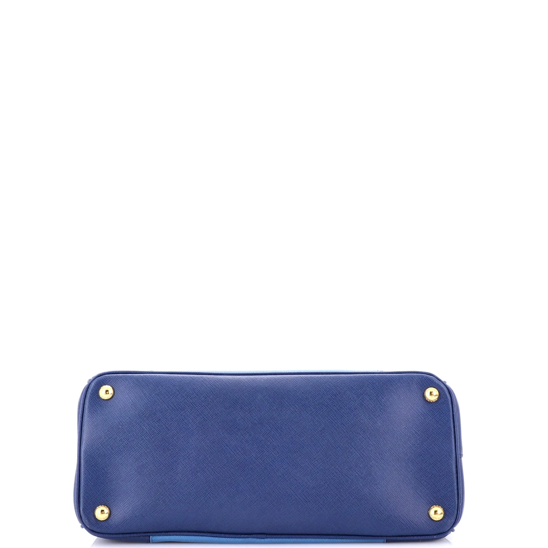 Bicolor Double Zip Lux Tote Saffiano Leather Medium