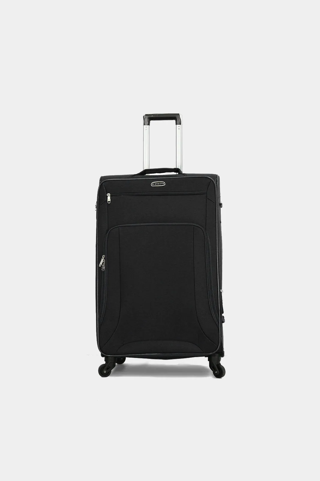 Black Solid Trolley Set (3 Piece)
