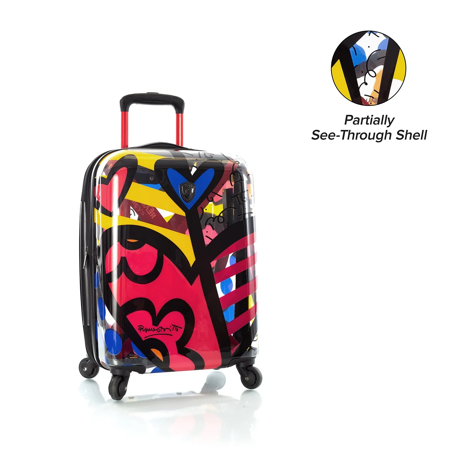 Britto - A New Day Transparent 21" Carry On Luggage