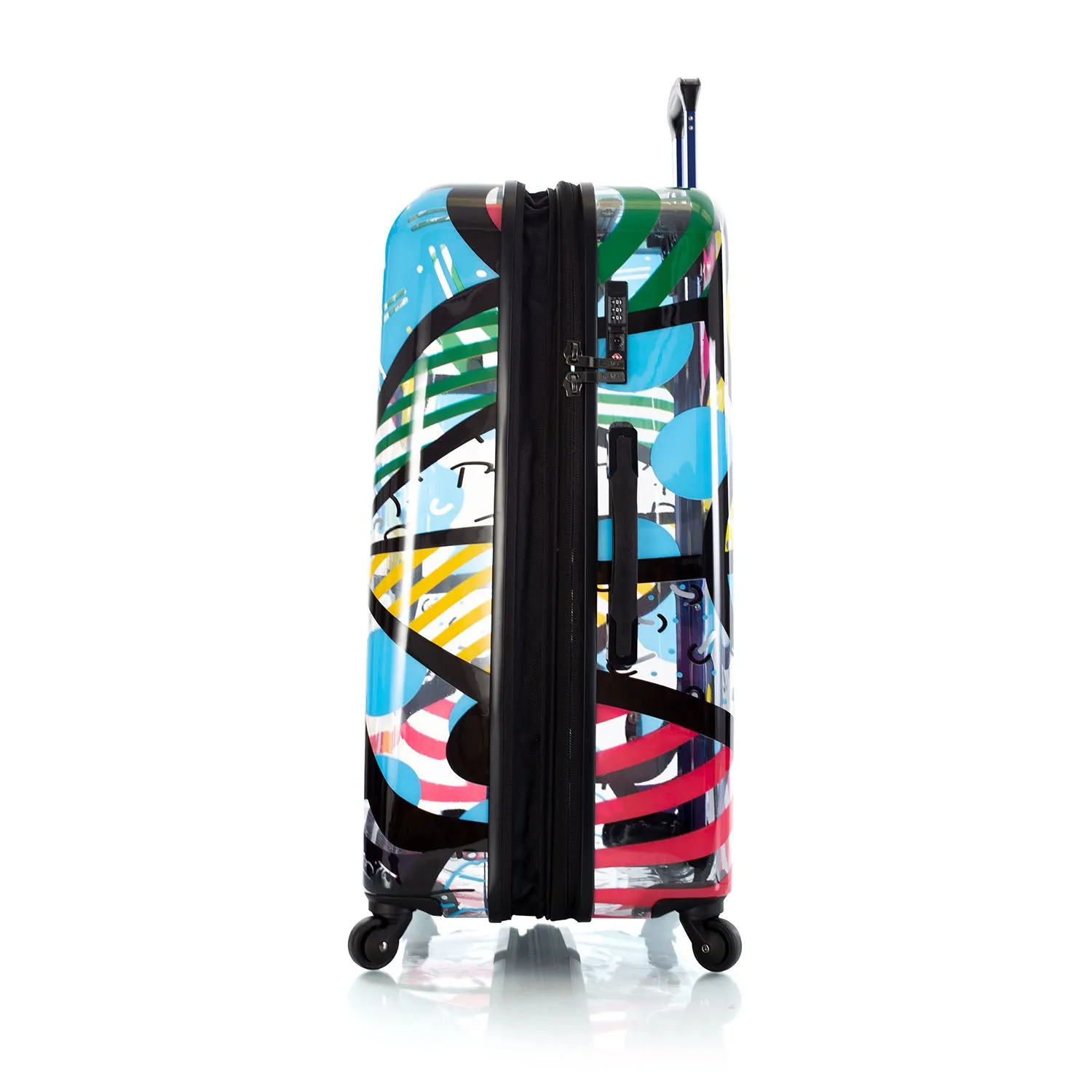 Britto - Butterfly Transparent 3 Piece Luggage Set