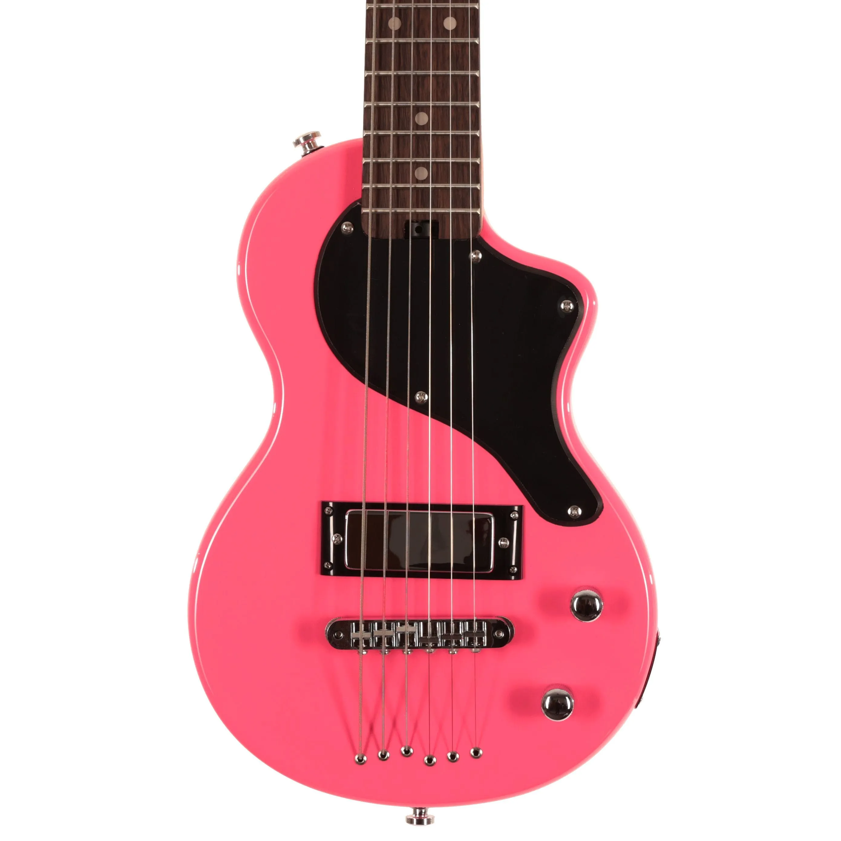 Carry-On Mini Electric Guitar ST Neon Pink Finish