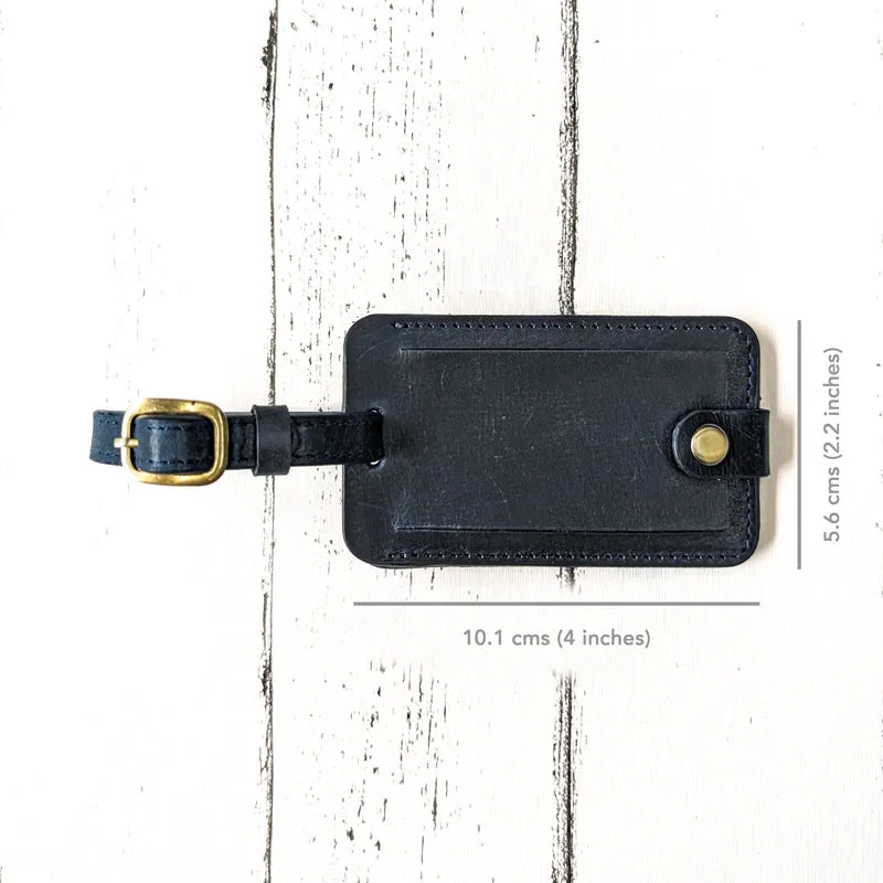 Classic Luggage Tag - Navy Blue
