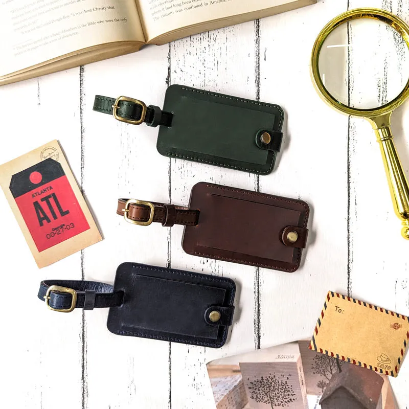 Classic Luggage Tag - Navy Blue