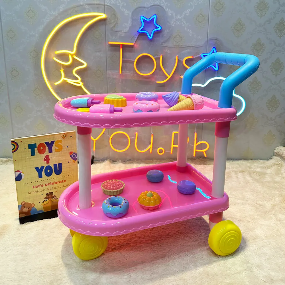 DESSERT COMPLETE SET CART TROLLEY