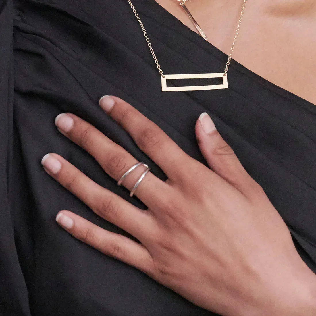 Double Arch Ring - Silver