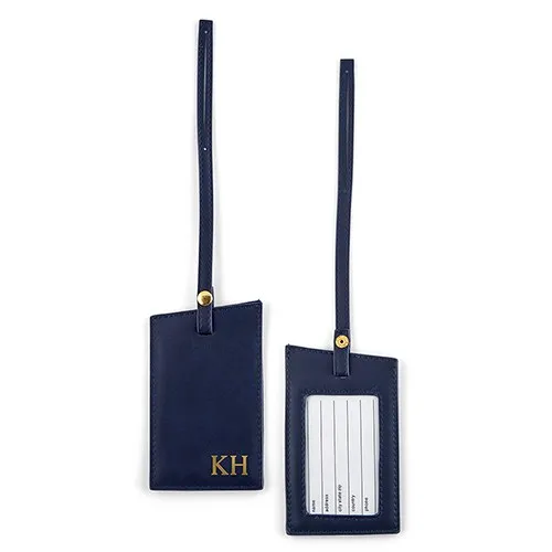 FAUX LEATHER LUGGAGE TAG