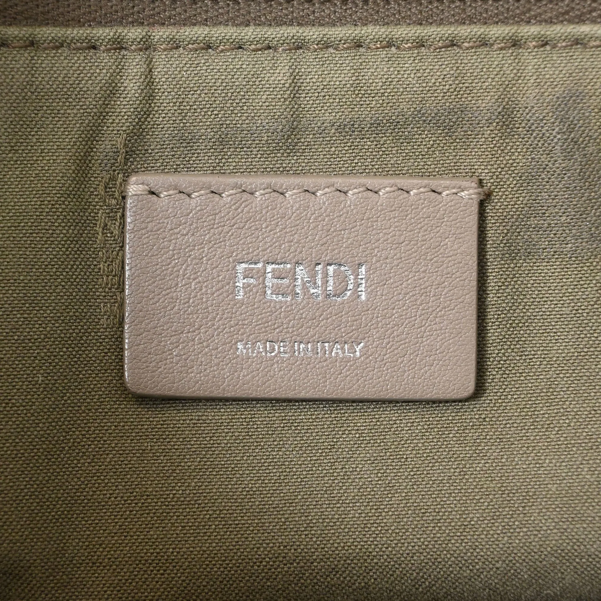 Fendi Small By The Way Boston Bag in Grey Leather