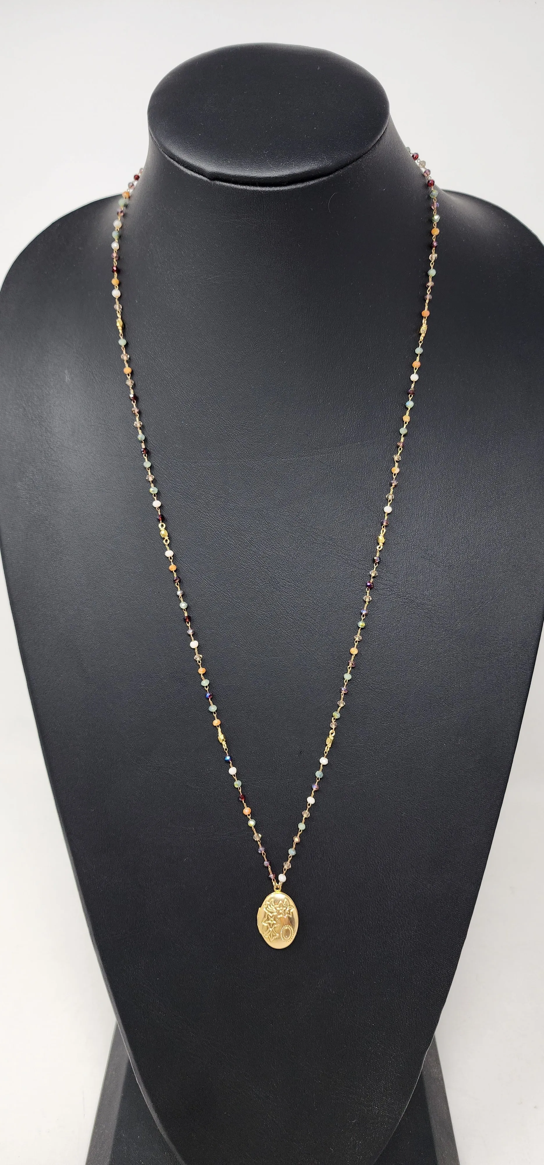 GOLD DOUBLE LAYER STACKER NECKLACE