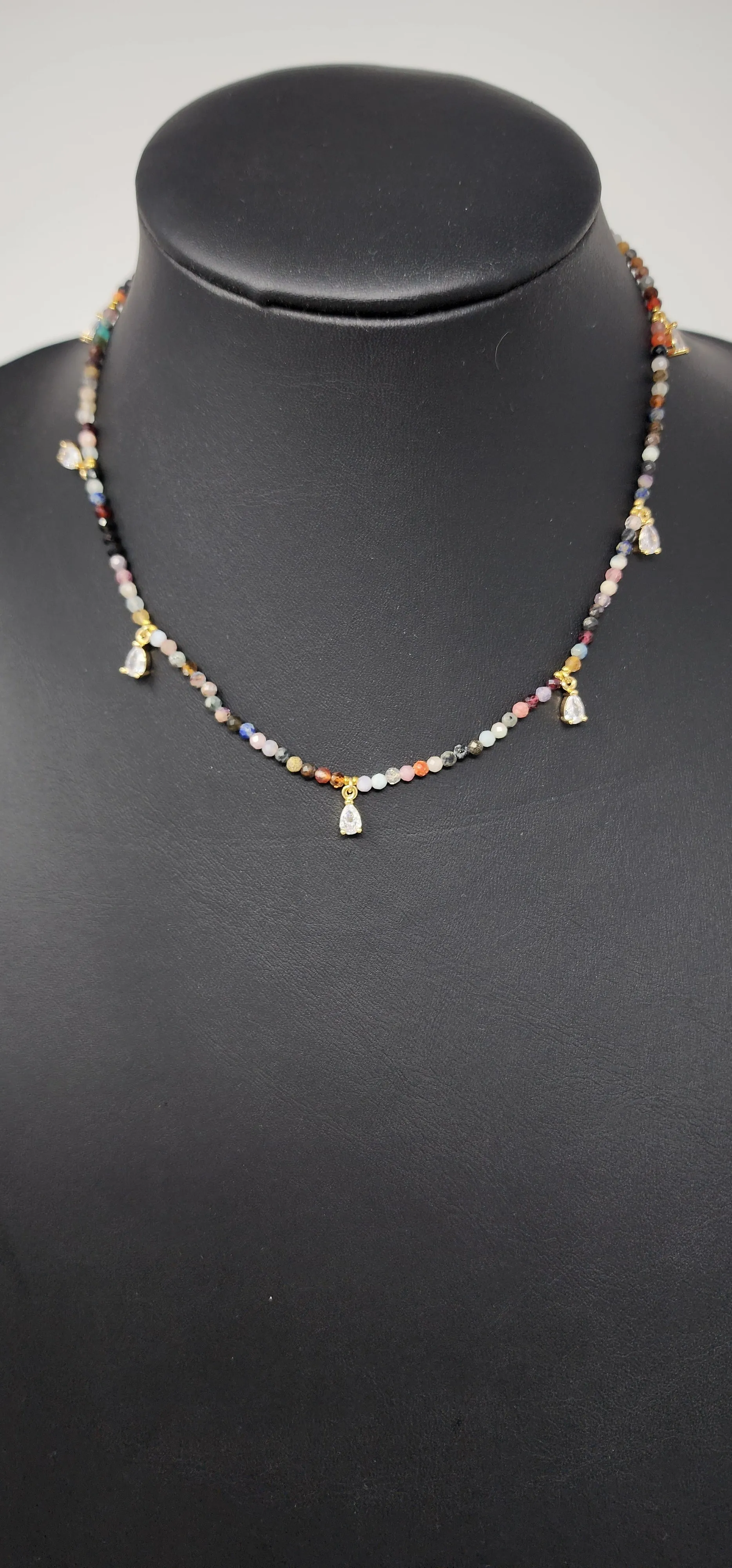 GOLD DOUBLE LAYER STACKER NECKLACE