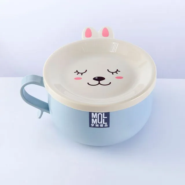 Kawaii Bunny Ramen Noodles Bowl