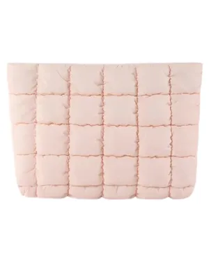 Light Pink Quilted Puffer Cosmetic / Toiletries Bag