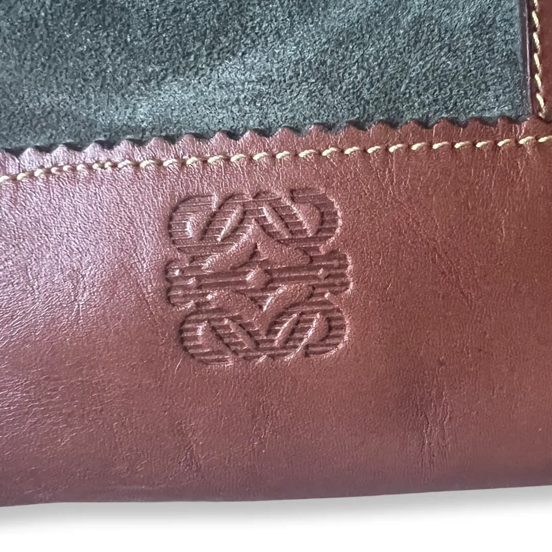 Loewe Suede Boston Bag