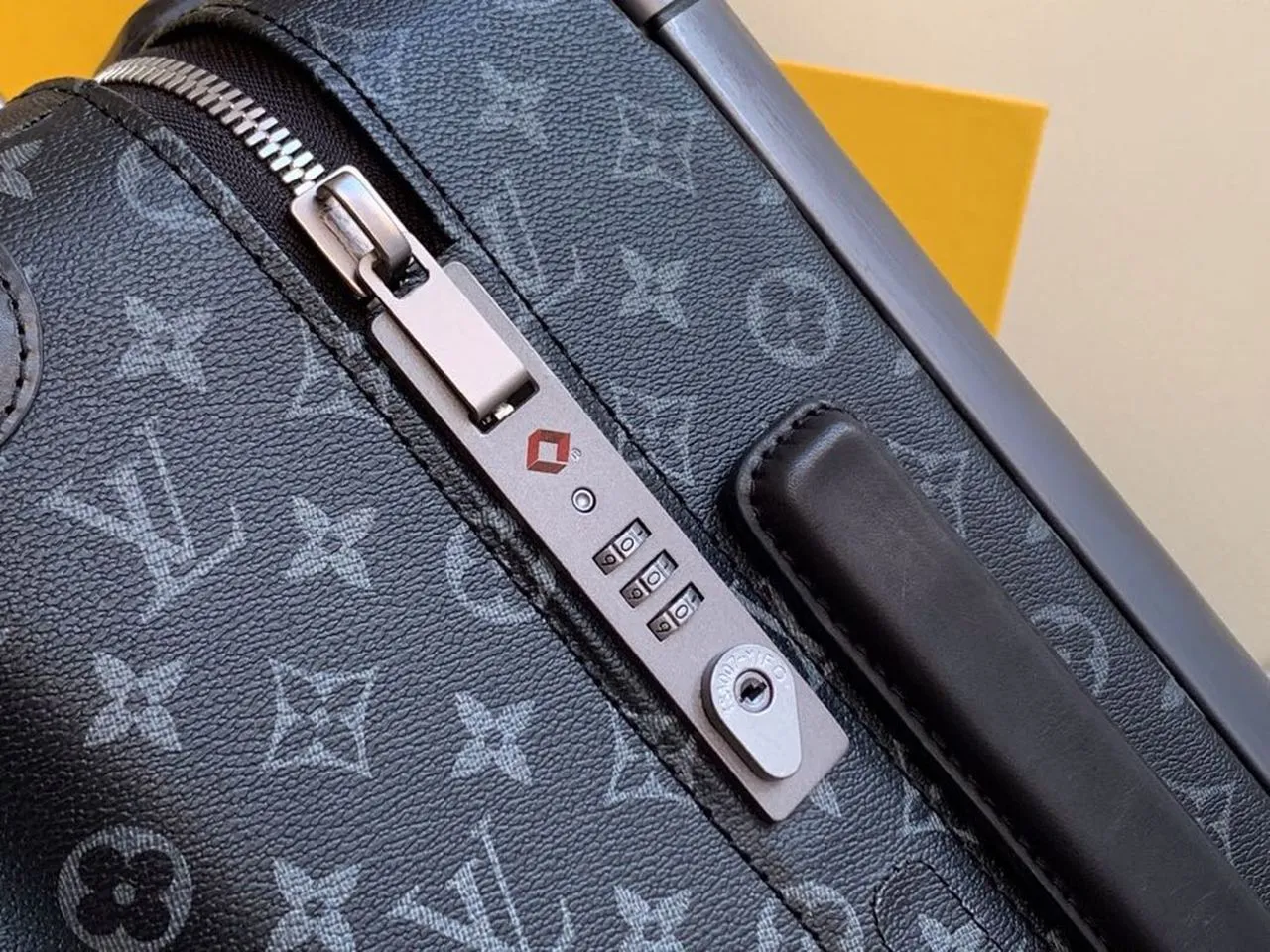 Louis Vuitton Horizon 55 Luggage Trolley Monogram Eclipse Canvas Spring/Summer 2019 Collection M23002 Black