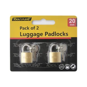 Luggage Padlocks 2 Pack 20mm
