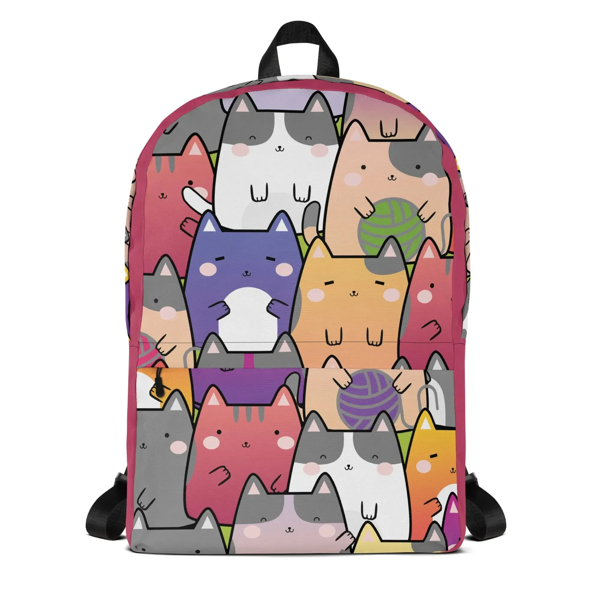 "Radiant Cats" - Minimalist Fashion Backpack for work, school and travel.