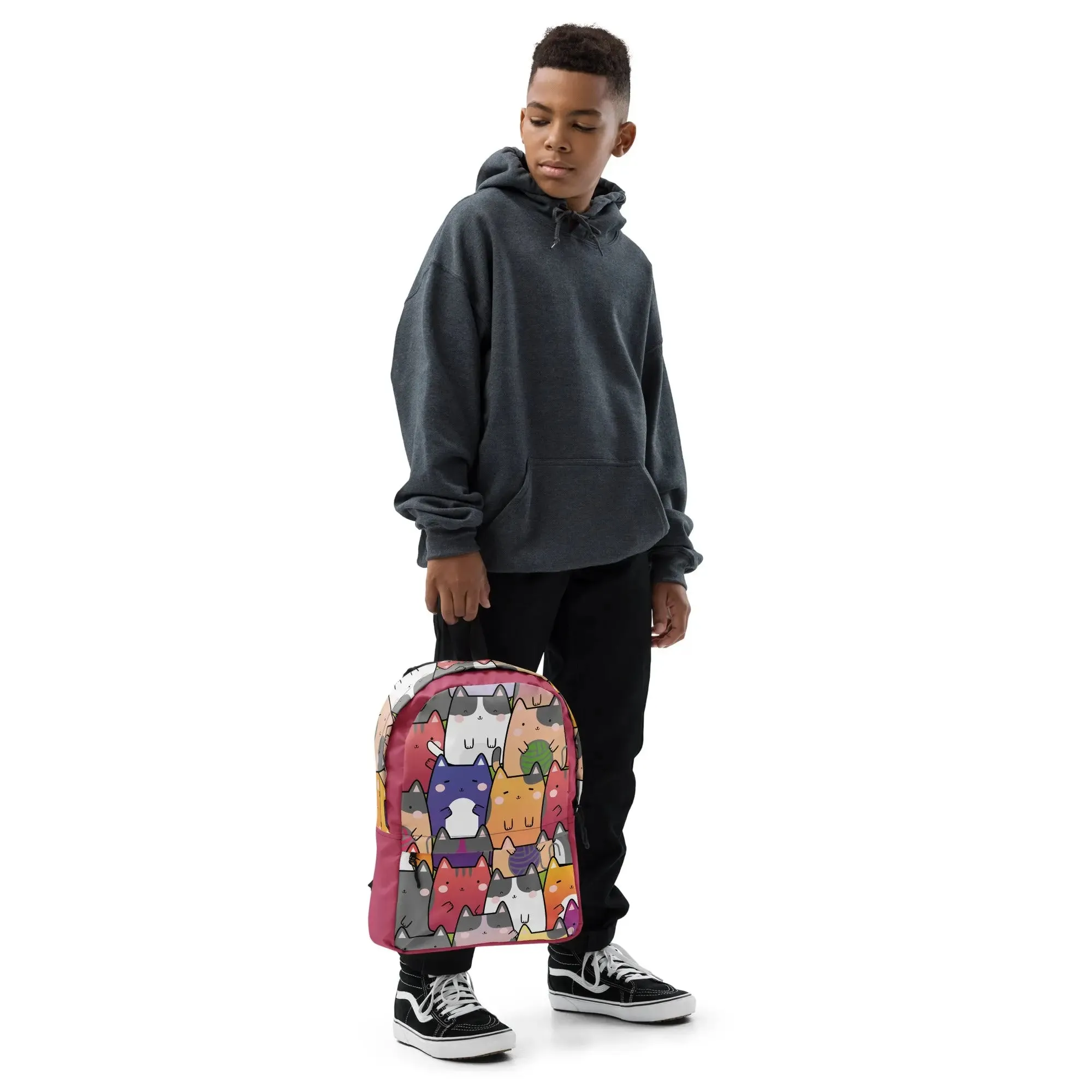 "Radiant Cats" - Minimalist Fashion Backpack for work, school and travel.