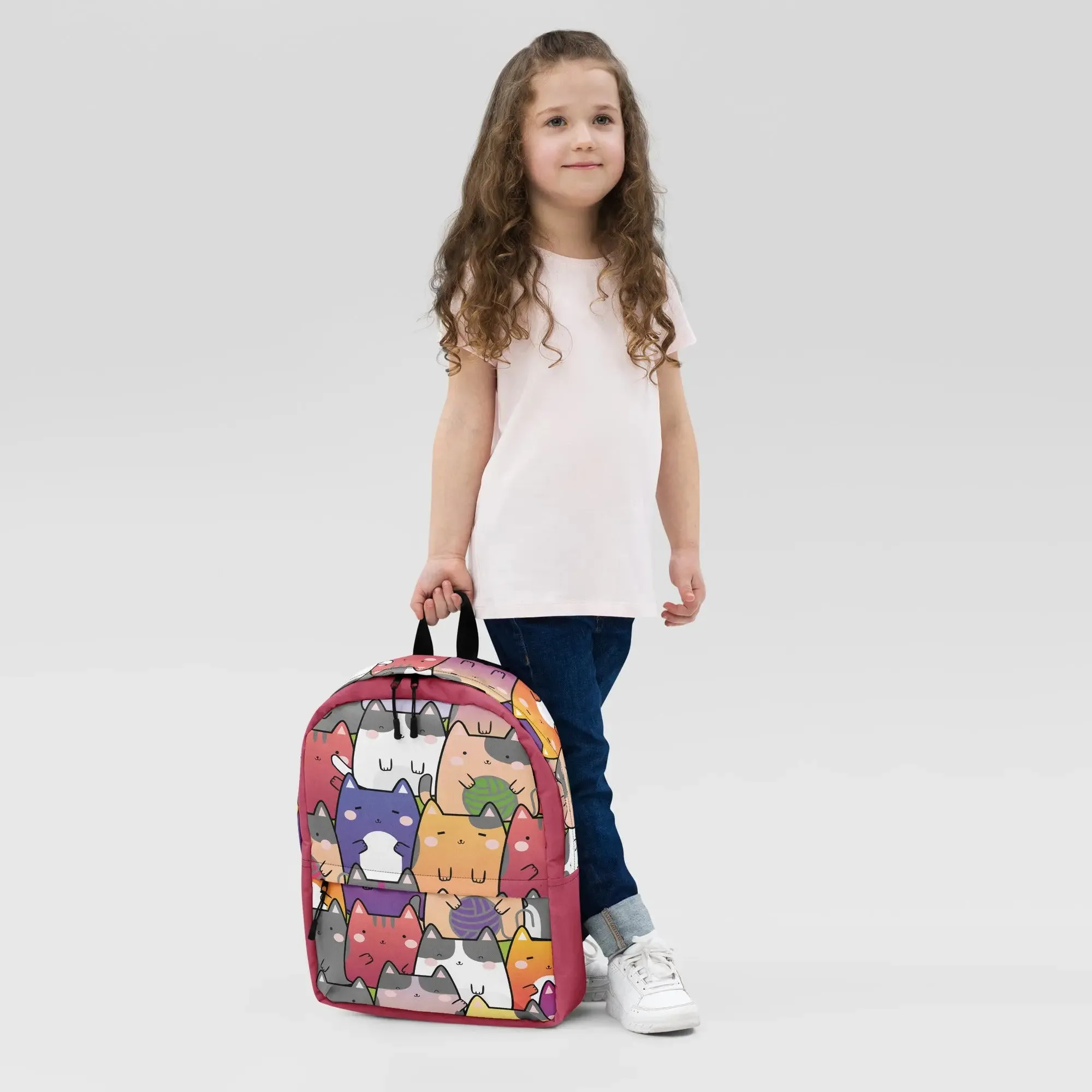 "Radiant Cats" - Minimalist Fashion Backpack for work, school and travel.