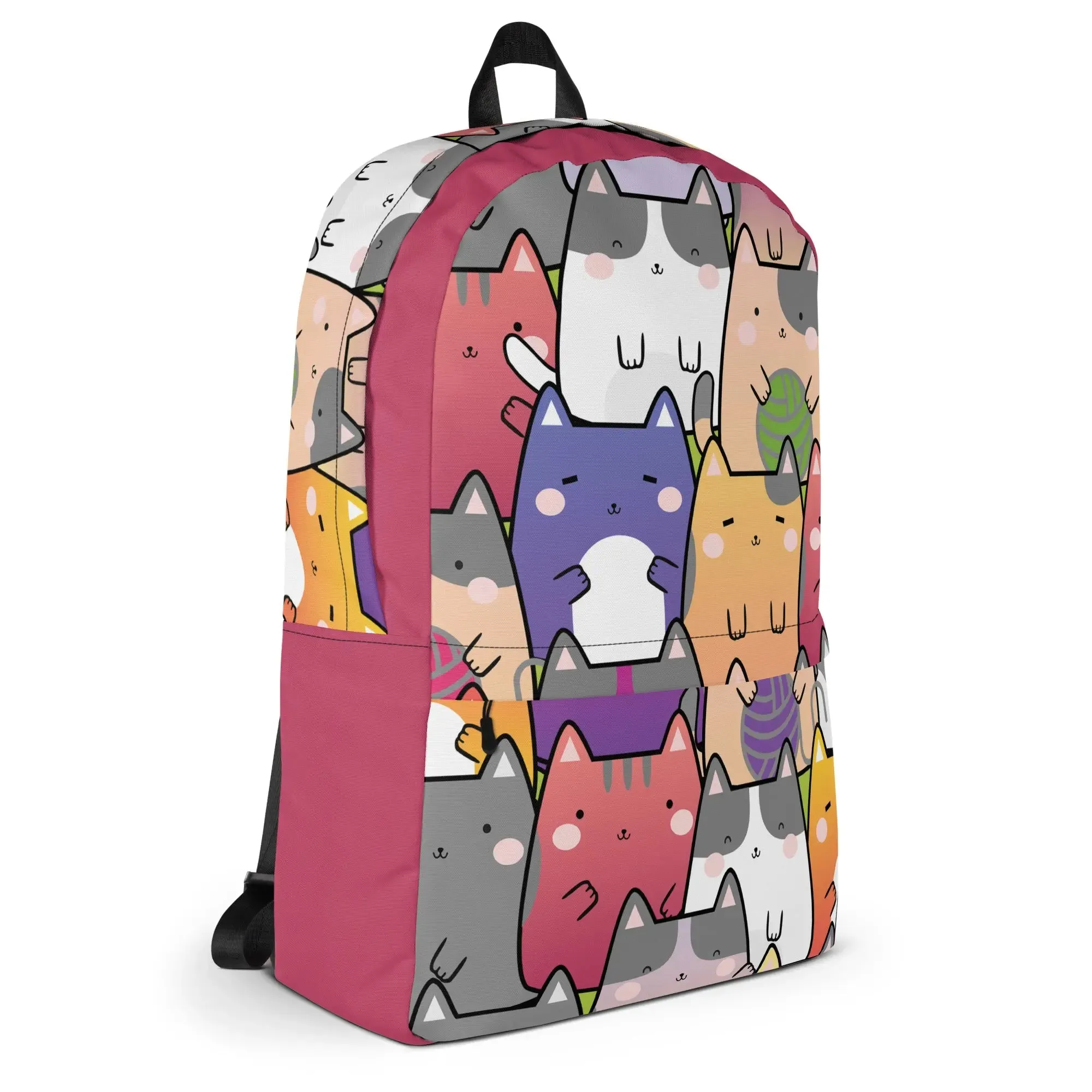 "Radiant Cats" - Minimalist Fashion Backpack for work, school and travel.