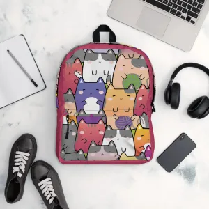 "Radiant Cats" - Minimalist Fashion Backpack for work, school and travel.
