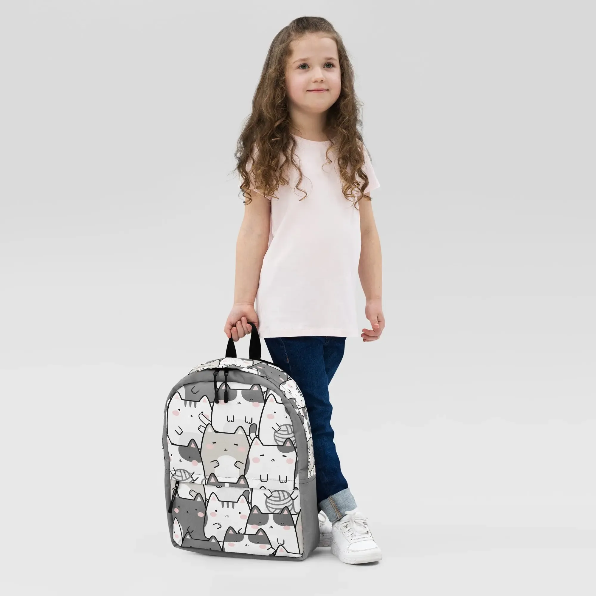 "Vanilla Licorice Cats" - Minimalist Fashion Backpack