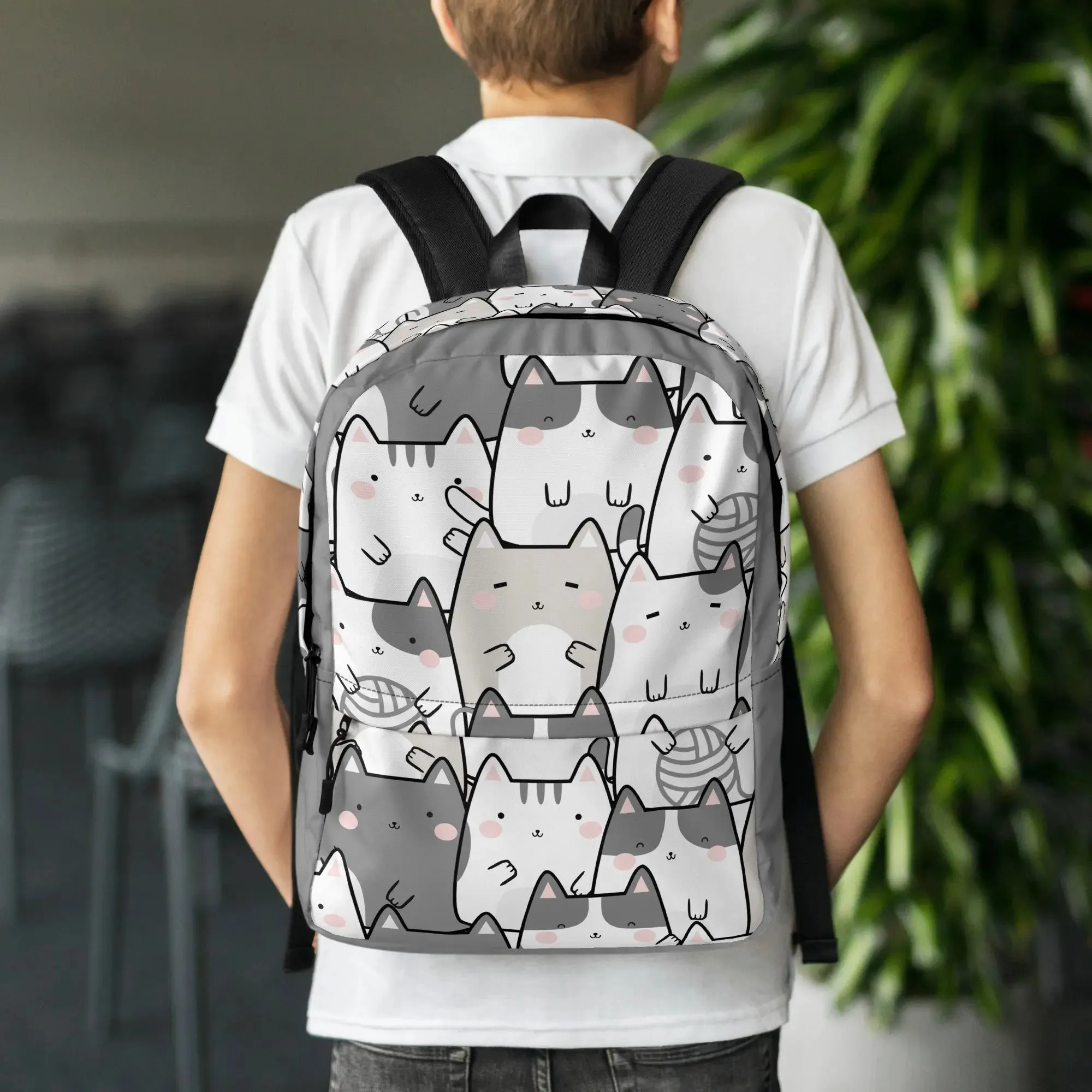 "Vanilla Licorice Cats" - Minimalist Fashion Backpack