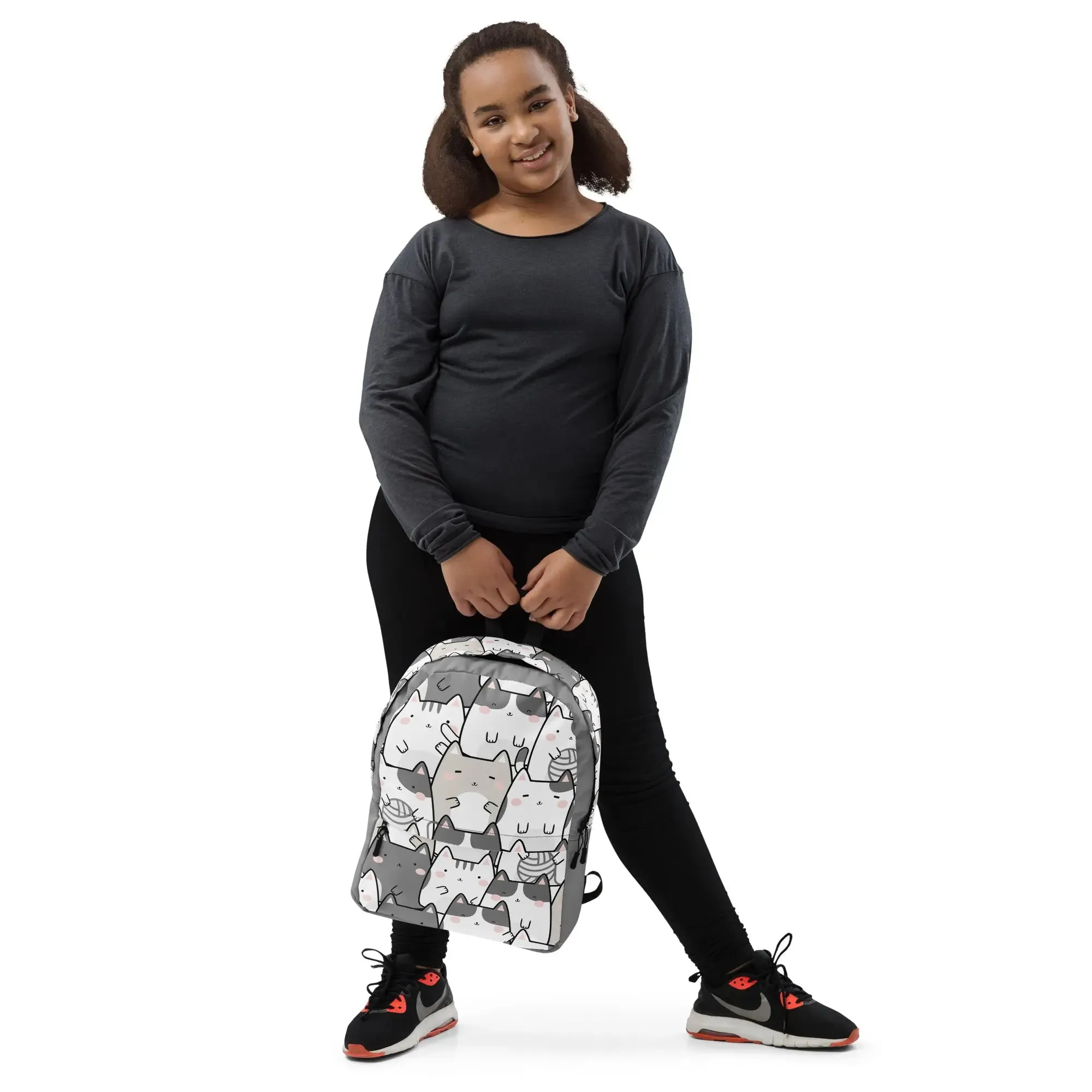 "Vanilla Licorice Cats" - Minimalist Fashion Backpack