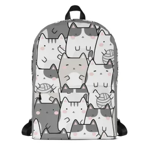 "Vanilla Licorice Cats" - Minimalist Fashion Backpack