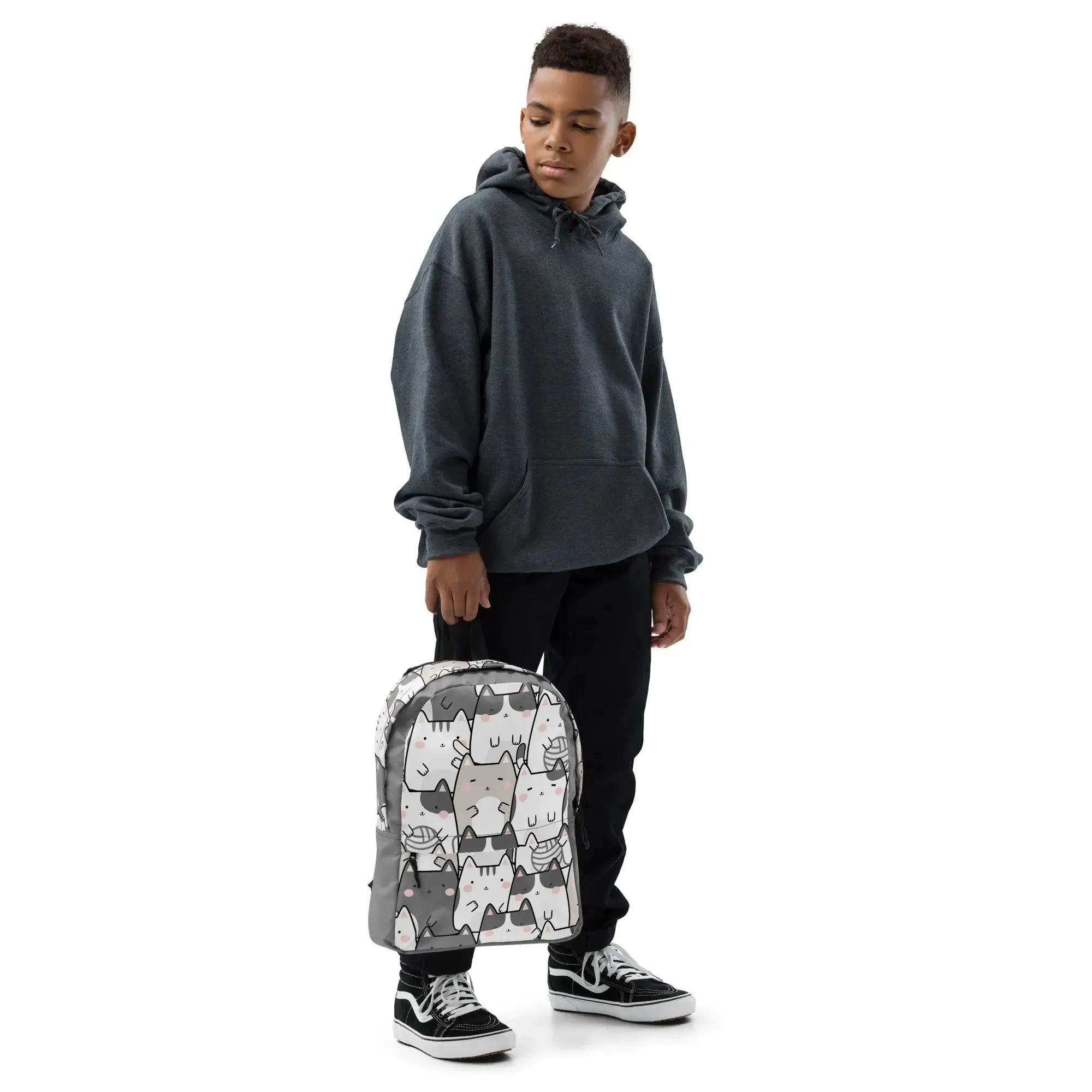 "Vanilla Licorice Cats" - Minimalist Fashion Backpack