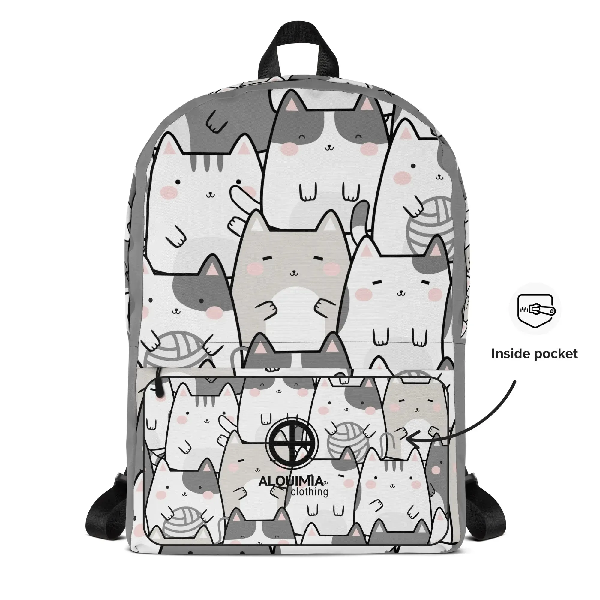 "Vanilla Licorice Cats" - Minimalist Fashion Backpack