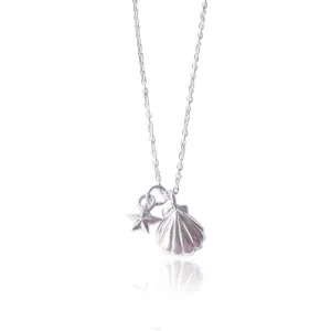 Shell and Tiny Star Necklace
