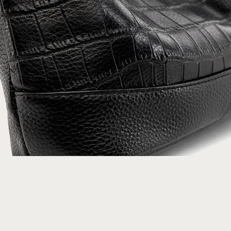 Simple Crossbody Bag For Women Crocodile Print Retro Daily Bag