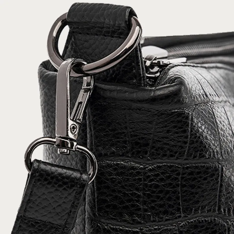 Simple Crossbody Bag For Women Crocodile Print Retro Daily Bag