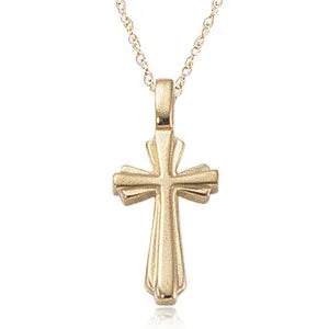 Small Double Layer Cross Pendant