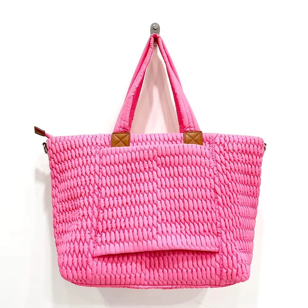 Travel Quilted Large Tote