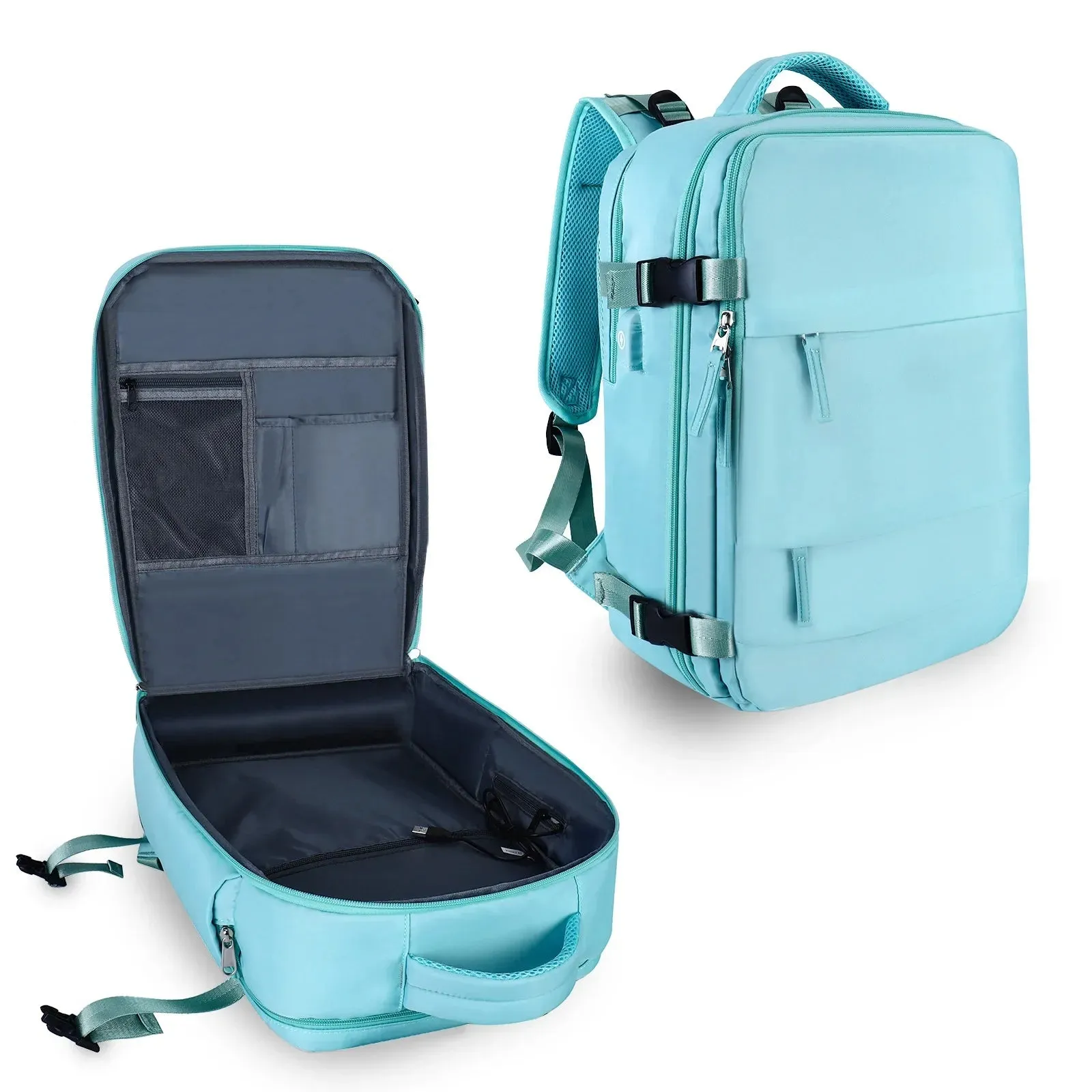 UAKISS  -  Women Travel Backpack Airplane Large Capacity Multi-Function Luggage Lightweight Waterproof Women's Casual Bag Notebook Bagpacks