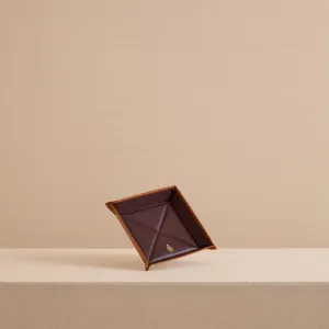 Valet Tray 29 in Luggage and Oxblood