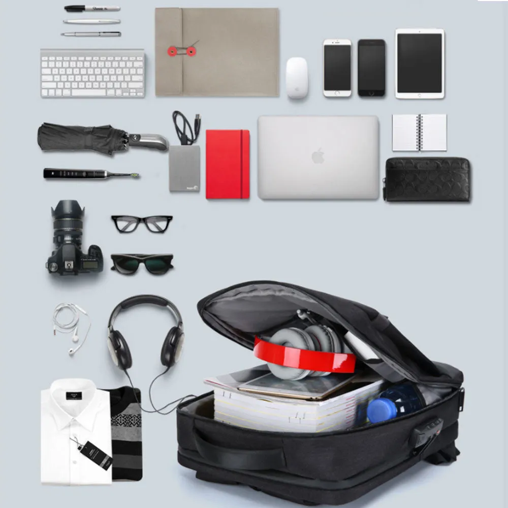 Waterproof 15.6" Laptop Backpack Daypack Casual BookbagTravel Bag for Teens