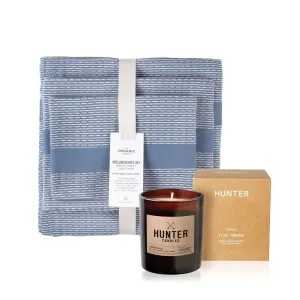 Wellness Towels   Candle Gift Set